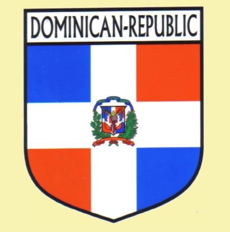 Image 0 of Dominican-Republic Flag Country Flag Dominican-Republic Decals Stickers Set of 3