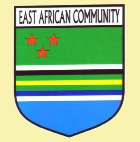 Image 0 of East African Community Flag Country Flag East African Decals Stickers Set of 3
