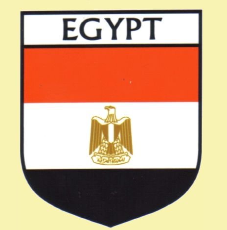 Image 0 of Egypt Flag Country Flag Egypt Decals Stickers Set of 3