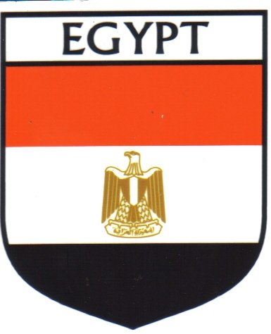 Image 1 of Egypt Flag Country Flag Egypt Decals Stickers Set of 3