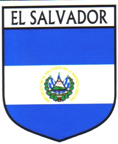 Image 1 of El Salvador Flag Country Flag El Salvador Decals Stickers Set of 3