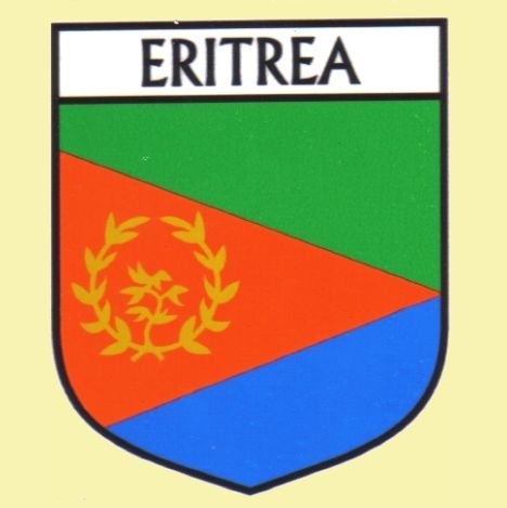 Image 0 of Eritrea Flag Country Flag Eritrea Decals Stickers Set of 3