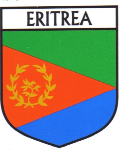 Image 1 of Eritrea Flag Country Flag Eritrea Decals Stickers Set of 3