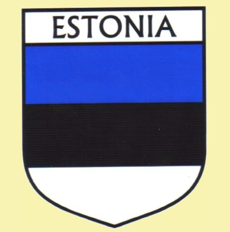 Image 0 of Estonia Flag Country Flag Estonia Decals Stickers Set of 3