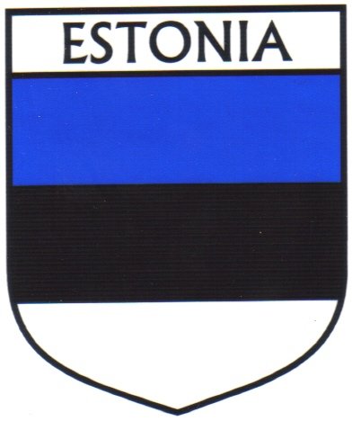 Image 1 of Estonia Flag Country Flag Estonia Decals Stickers Set of 3