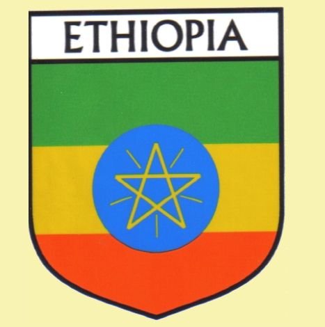 Image 0 of Ethiopia Flag Country Flag Ethiopia Decals Stickers Set of 3