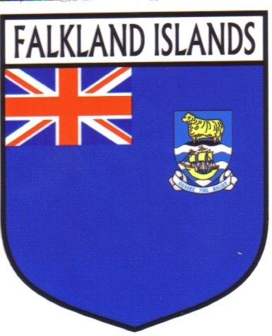Image 1 of Falkland Islands Flag Country Flag Falkland Islands Decals Stickers Set of 3