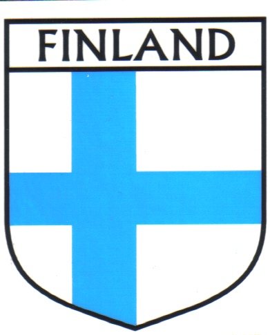 Image 1 of Finland Flag Country Flag Finland Decals Stickers Set of 3