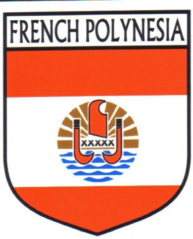 Image 1 of French Polynesia Flag Country Flag French Polynesia Decal Sticker