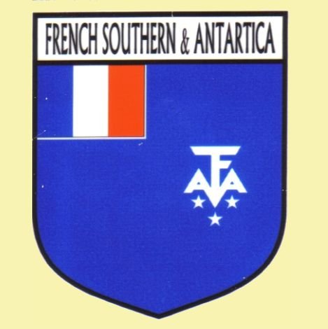 Image 0 of French Southern Flag Country Flag French Southern Decals Stickers Set of 3