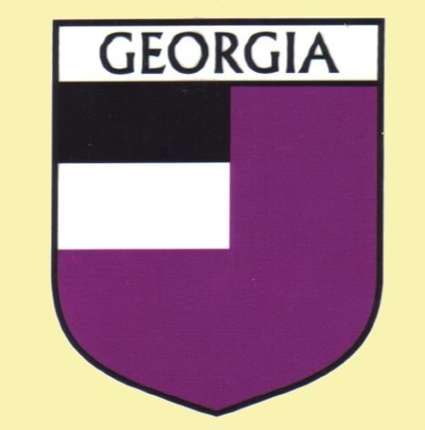Image 0 of Georgia Flag Country Flag Georgia Decals Stickers Set of 3