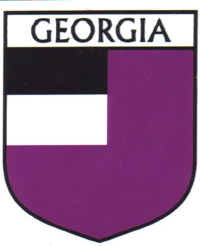 Image 1 of Georgia Flag Country Flag Georgia Decals Stickers Set of 3