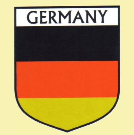 Image 0 of Germany 2 Flag Country Flag Germany 2 Decals Stickers Set of 3