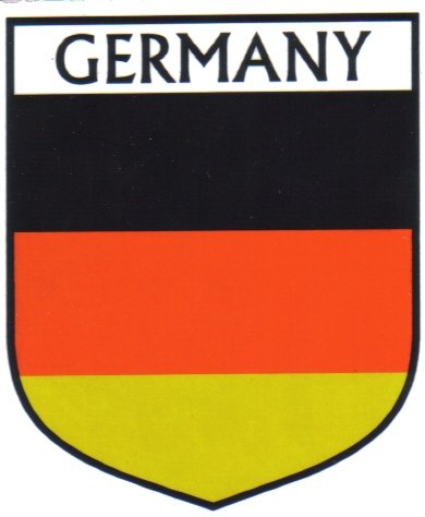 Image 1 of Germany 2 Flag Country Flag Germany 2 Decals Stickers Set of 3