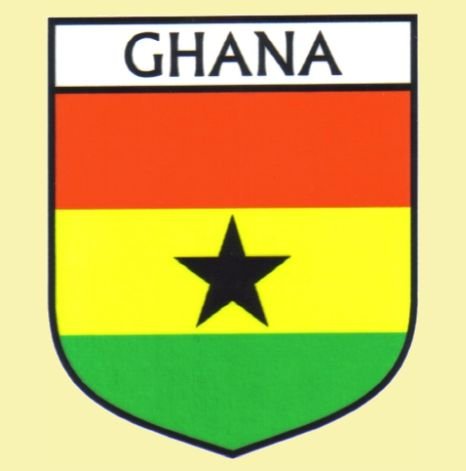 Image 0 of Ghana Flag Country Flag Ghana Decals Stickers Set of 3