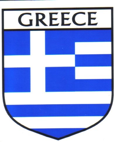 Image 1 of Greece Flag Country Flag Greece Decal Sticker