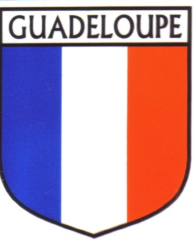Image 1 of Guadeloupe Flag Country Flag Guadeloupe Decals Stickers Set of 3