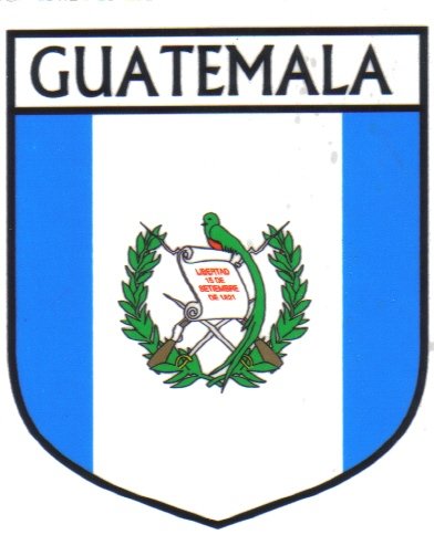 Image 1 of Guatemala Flag Country Flag Guatemala Decals Stickers Set of 3
