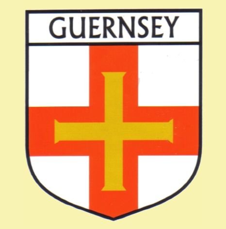 Image 0 of Guernsey Flag Country Flag Guernsey Decals Stickers Set of 3