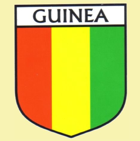 Image 0 of Guinea Flag Country Flag Guinea Decals Stickers Set of 3