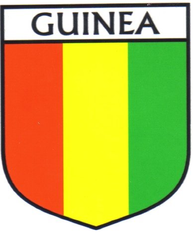 Image 1 of Guinea Flag Country Flag Guinea Decals Stickers Set of 3