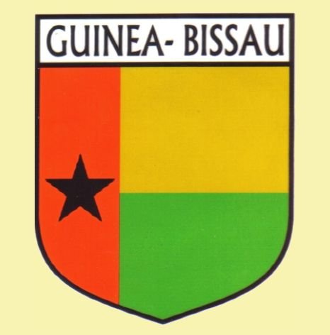 Image 0 of Guinea-Bissau Flag Country Flag Guinea-Bissau Decals Stickers Set of 3