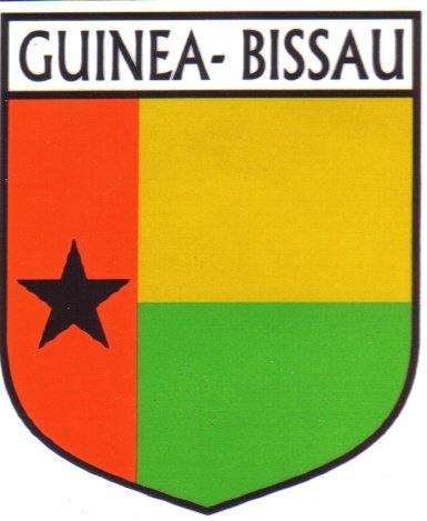 Image 1 of Guinea-Bissau Flag Country Flag Guinea-Bissau Decals Stickers Set of 3