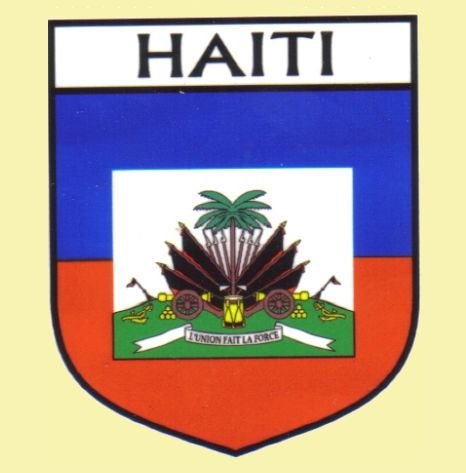 Image 0 of Haiti Flag Country Flag Haiti Decal Sticker