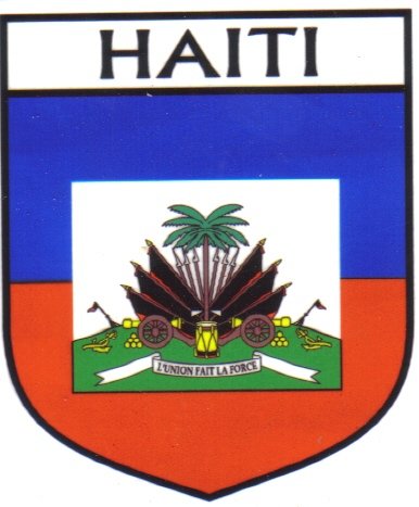 Image 1 of Haiti Flag Country Flag Haiti Decals Stickers Set of 3