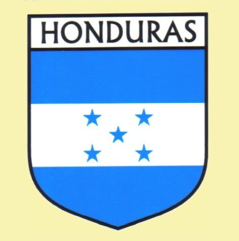 Image 0 of Honduras Flag Country Flag Honduras Decals Stickers Set of 3