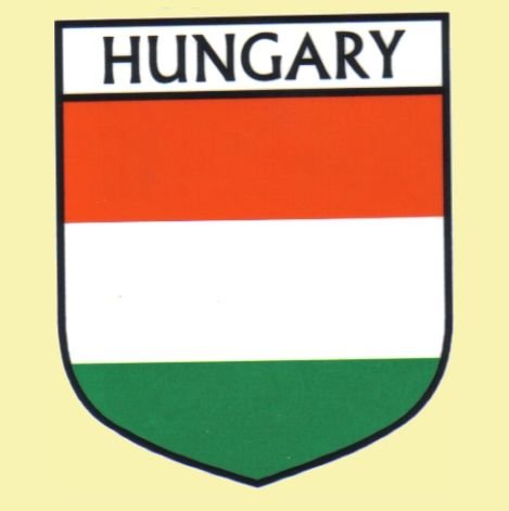 Image 0 of Hungary Flag Country Flag Hungary Decals Stickers Set of 3