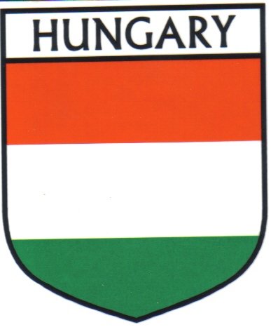 Image 1 of Hungary Flag Country Flag Hungary Decals Stickers Set of 3