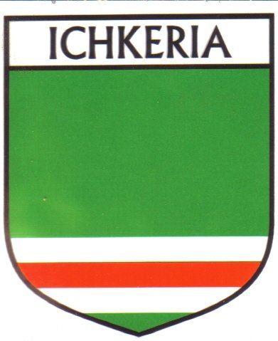 Image 1 of Ichkeria Flag Country Flag Ichkeria Decals Stickers Set of 3