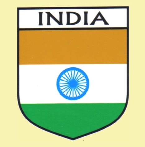Image 0 of India Flag Country Flag India Decals Stickers Set of 3