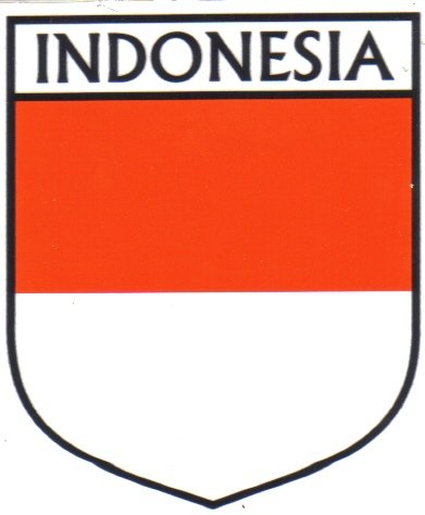 Image 1 of Indonesia Flag Country Flag Indonesia Decal Sticker