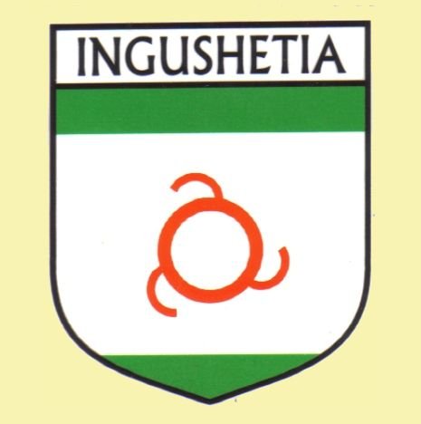 Image 0 of Ingushetia Flag Country Flag Ingushetia Decal Sticker