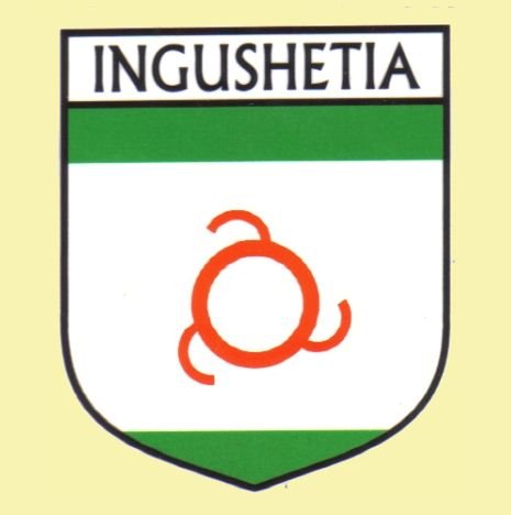 Image 0 of Ingushetia Flag Country Flag Ingushetia Decals Stickers Set of 3