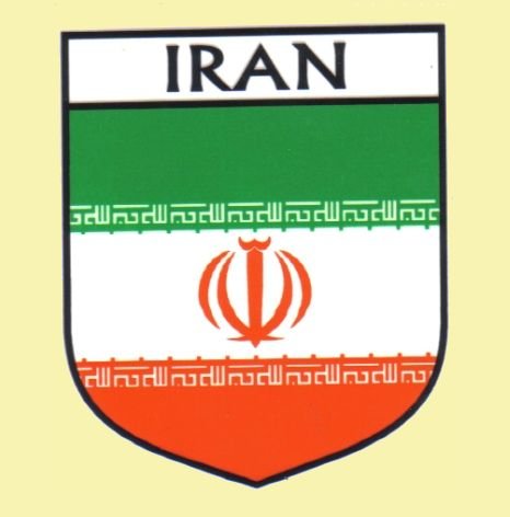 Image 0 of Iran Flag Country Flag Iran Decals Stickers Set of 3