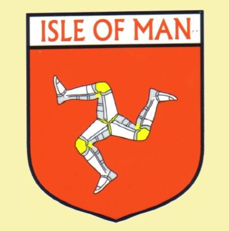 Image 0 of Isle Of Man Flag Country Flag Isle Of Man Decals Stickers Set of 3