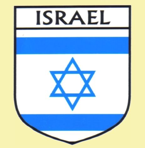 Image 0 of Israel Flag Country Flag Israel Decals Stickers Set of 3