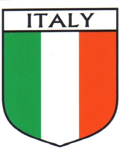 Image 1 of Italy Flag Country Flag Italy Decal Sticker
