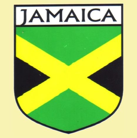 Image 0 of Jamaica Flag Country Flag Jamaica Decals Stickers Set of 3