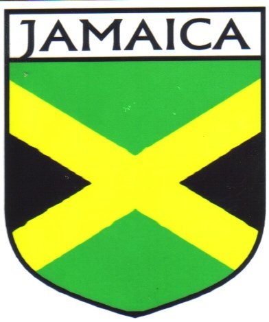 Image 1 of Jamaica Flag Country Flag Jamaica Decal Sticker