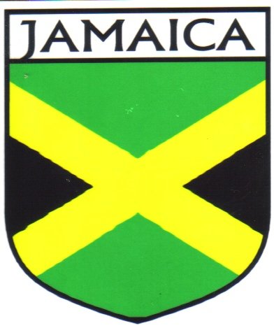 Image 1 of Jamaica Flag Country Flag Jamaica Decals Stickers Set of 3