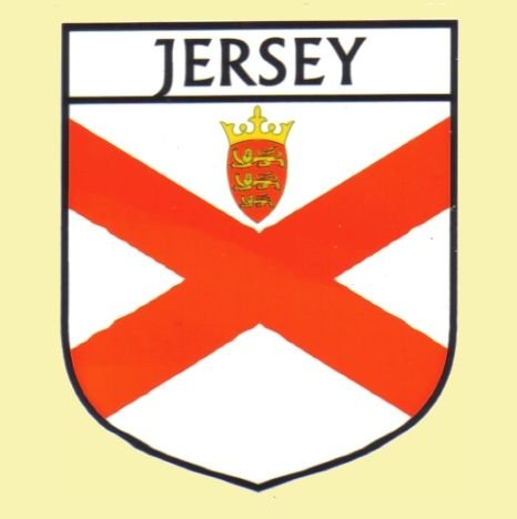 Image 0 of Jersey Flag Country Flag Jersey Decals Stickers Set of 3