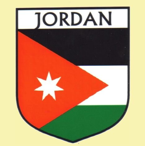 Image 0 of Jordan Flag Country Flag Jordan Decals Stickers Set of 3