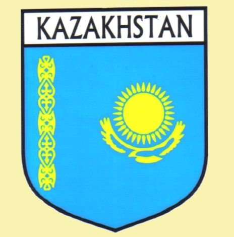 Image 0 of Kazakhstan Flag Country Flag Kazakhstan Decal Sticker