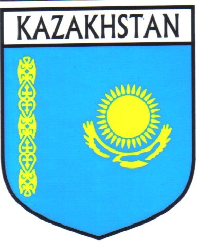 Image 1 of Kazakhstan Flag Country Flag Kazakhstan Decals Stickers Set of 3