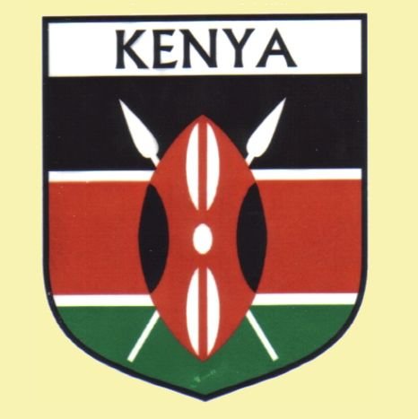 Image 0 of Kenya Flag Country Flag Kenya Decals Stickers Set of 3