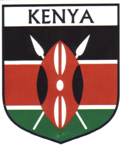 Image 1 of Kenya Flag Country Flag Kenya Decals Stickers Set of 3